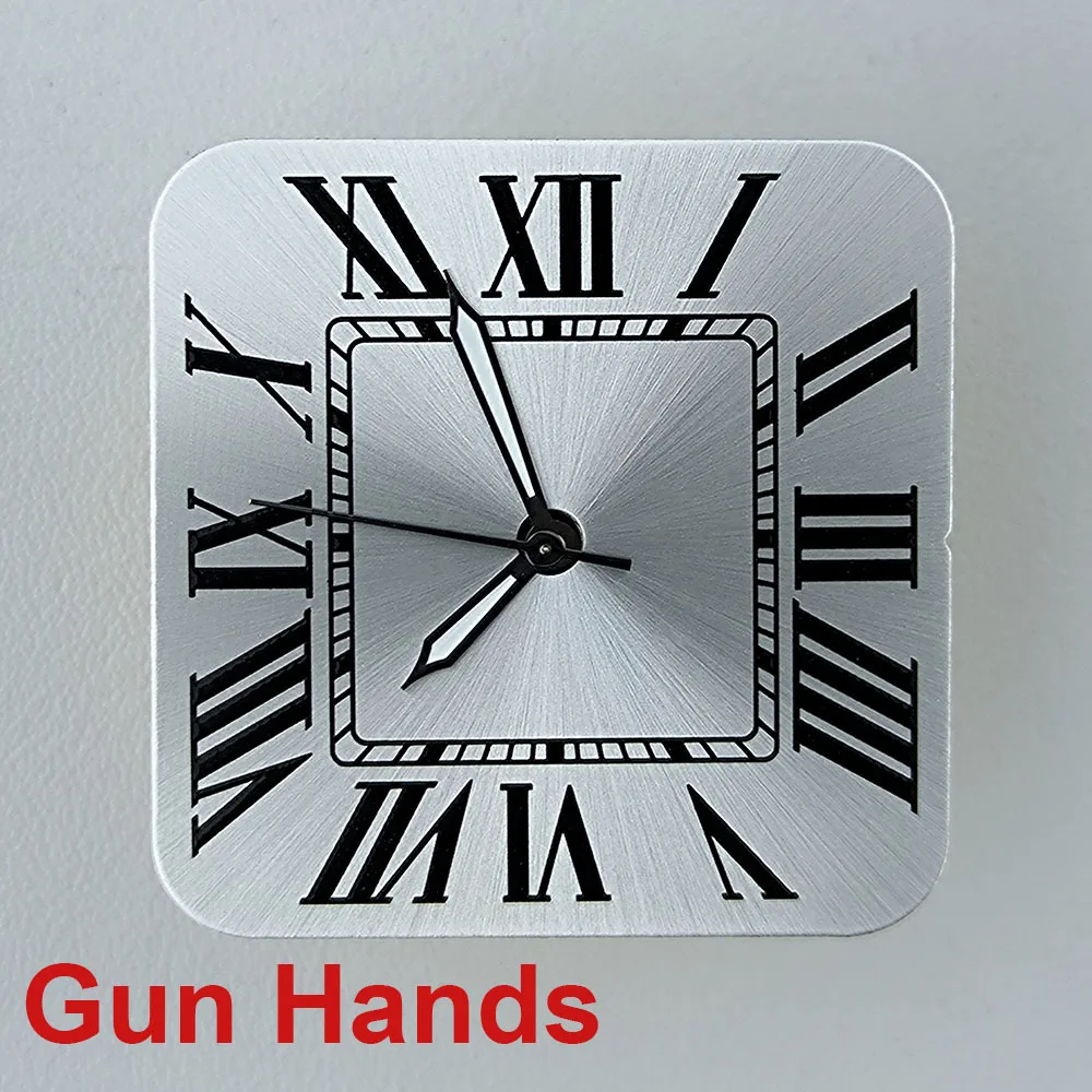 NH35 Square dial Watch dial Custom logo Roman Numeral No Window men's watch dial fit NH Series Movement watch accessories