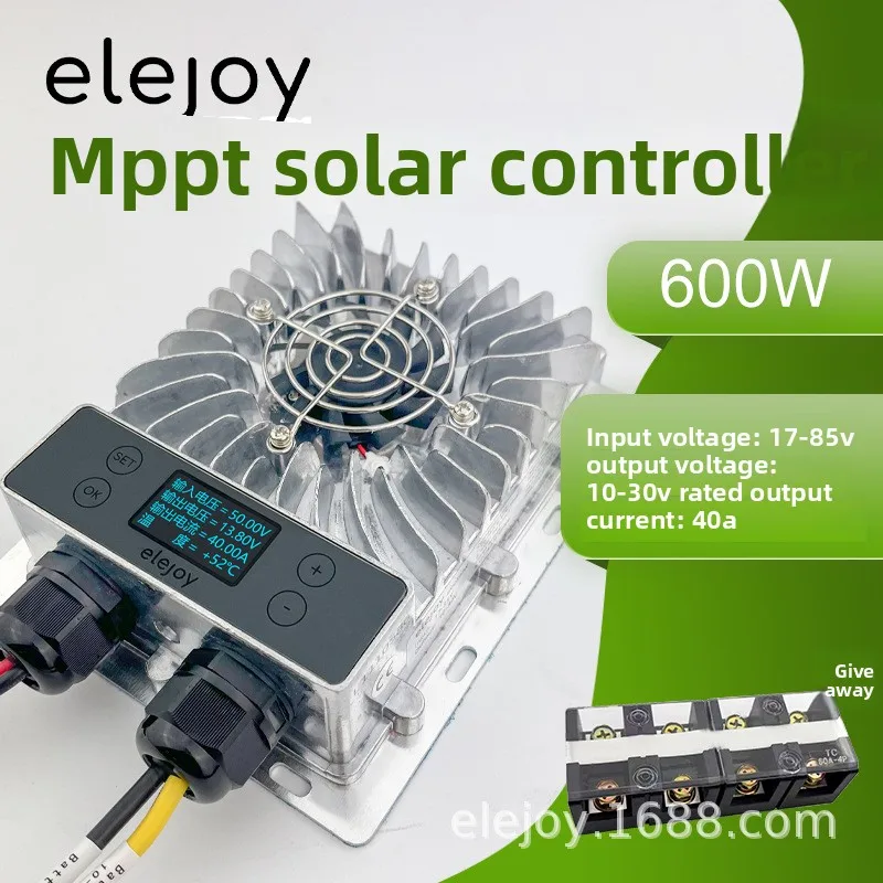 

Контроллер заряда MPPT для солнечных батарей 600 Вт, понижающий напряжение, 10-30 В, с регулировкой напряжения и дисплеем, для литиевых аккумуляторов PV