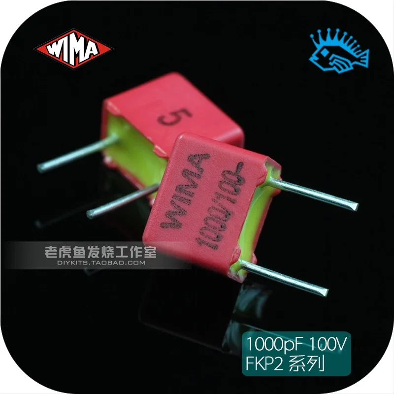 5pcs/50pcs Germany WIMA 1000pF 100V FKP2 series audio fever film capacitor 1nF 102