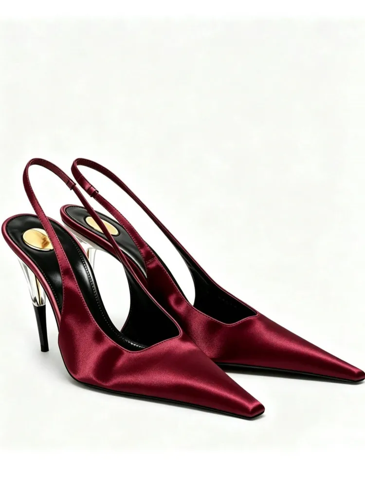 burgundy satin