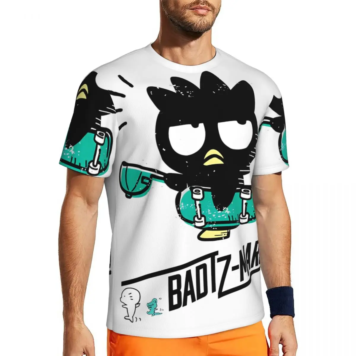 

Penguin Badtz Maru Movie Cartoon Sportswear T Shirt Couple Streetwear Tshirt Summer Short-Sleeved Graphic Top Tees