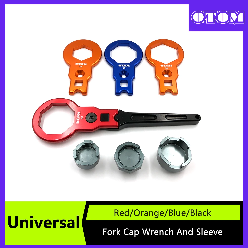 Motorcycle Fork Cap Wrench And Sleeve Front Shock Absorber 50/49/35mm Spanner Compression Valve Removal Tool For KTM HUSQVARNA