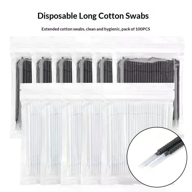 50 Pcs Disposable Micro Brush Mascara Wands Applicator Lash Removing Swab Microbrush Eyelash Extension Makeup Brushes Tools