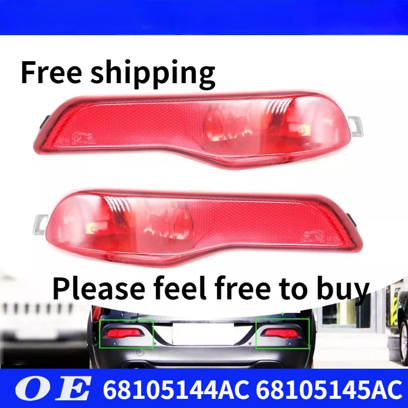 

Rear Bumper Left or right Reflector Lamp Fit For 14-18 Jeep Cherokee 68105144AC 68105145AC