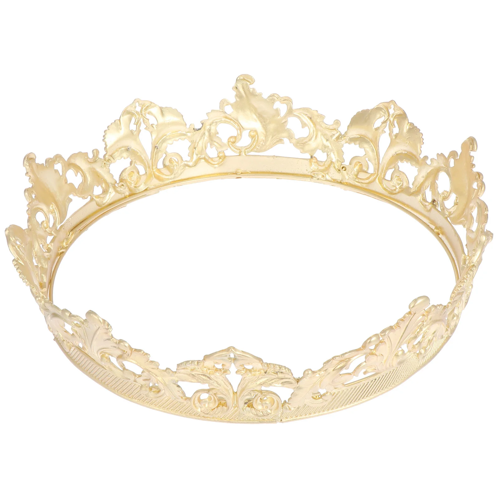 

1Pcs Metal Crown Durable Skin Friendly Wedding Prom Party Cosplay Performance Tiara Hair Decoration Classic Elegant Universal