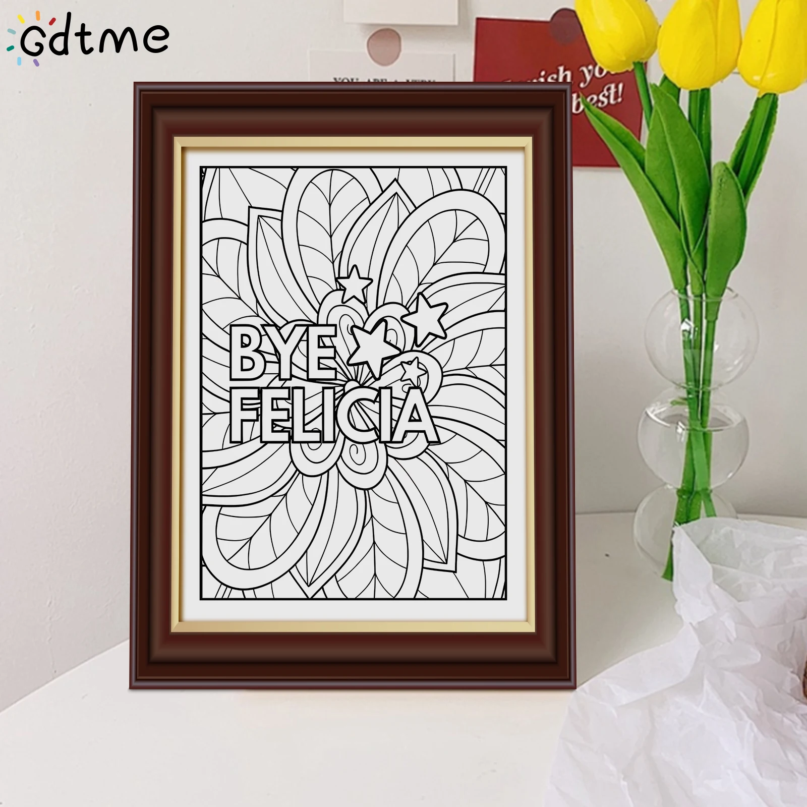 1 قطعة أشياء JWANT للقول في العمل ولكن لا يمكن تلوين كتاب الكبار تخفيف التوتر جريئة سهلة DIY بها بنفسك الفن اللوحة الذاتية كتب الرسم #4