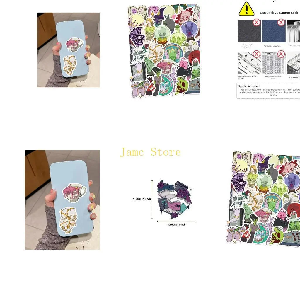 

LX0B 50 шт., наклейки «без остатков», водонепроницаемые украшения для журналов, планировщиков, скины