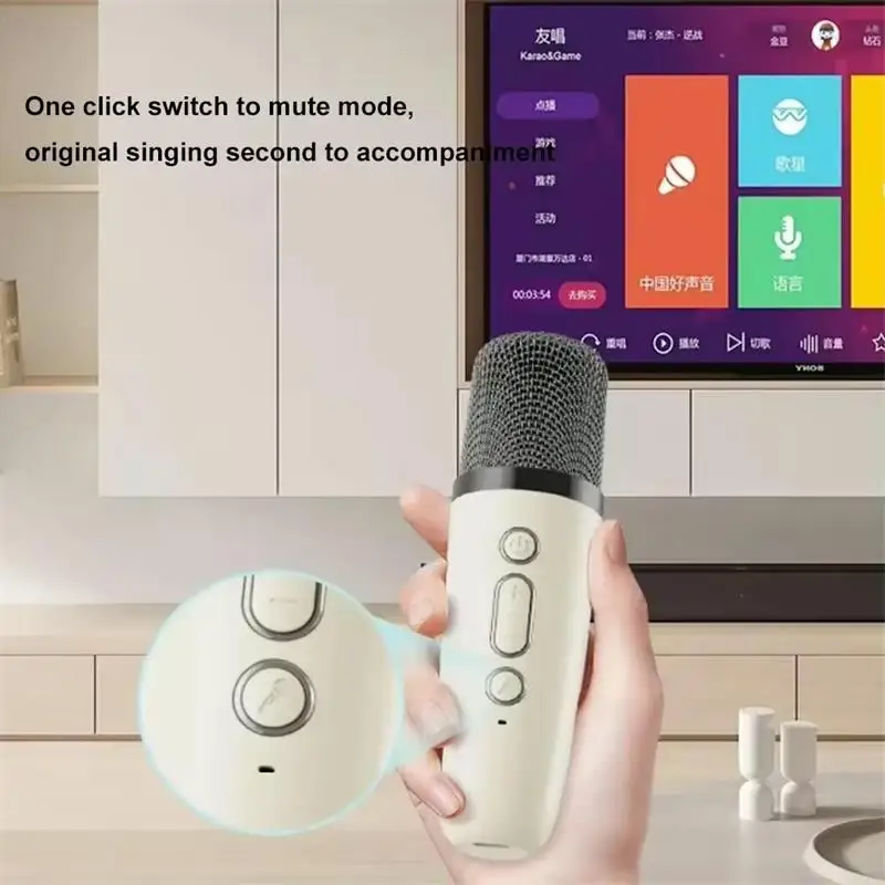 Xiaomi Mijia Mini Karaoke Machine for Kids and Adults Portable Speaker With 1-2 Wireless Microphone for Home KTV Party Holiday