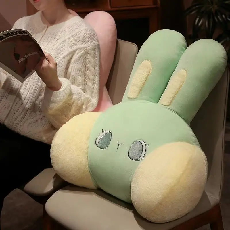 

Lovely Cartoon Rabbit Waist Pillow Protection Soft Plush Cushion Sofa Car Chair Office Seat Backrest Bedroom Carpet Decor Mat