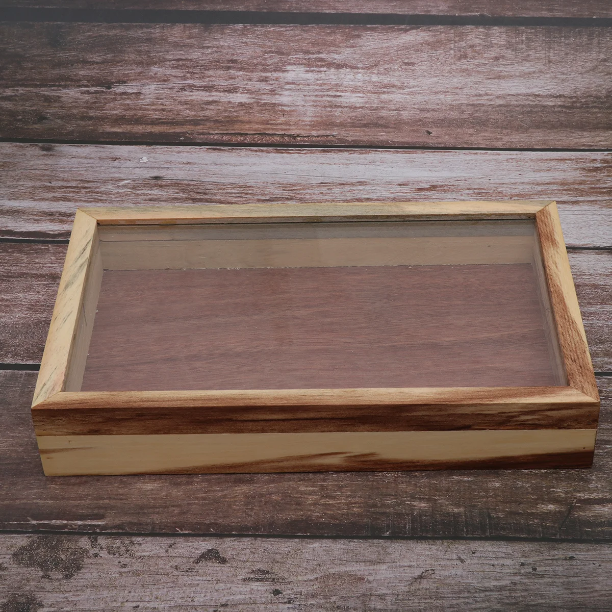 

Wooden Specimen Box Plant Display Case Education Tool Easy Handling Stable Base Display Box Educaiton Tool Cage