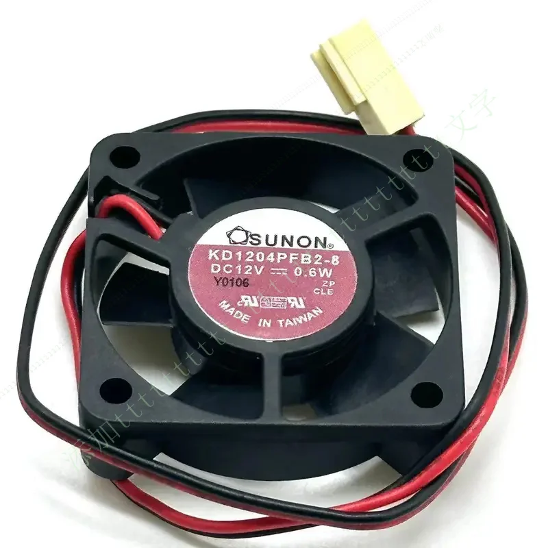 

W FOR SUNON KDE1204PFB2-8 DC 12V 0.60A 2-Wire 40x40x10mm Server Cooling Fan