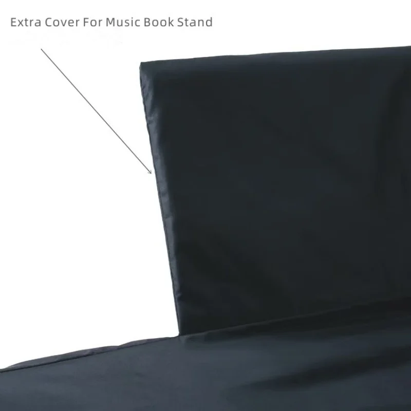 1PC Washable Piano Keyboard Dust Cover for 88 Keys Digital Electric Piano with Music Sheet Stand Additional Cover (Only Cover) view 4