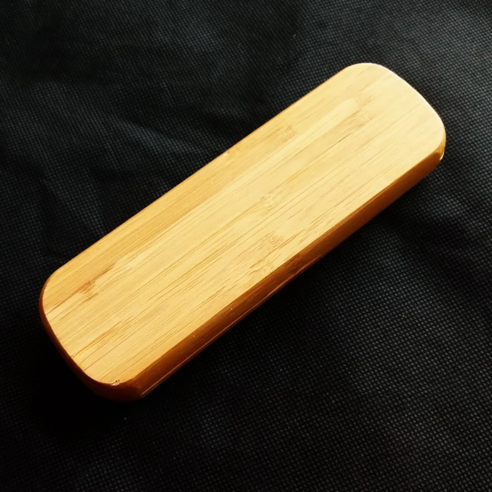 Bamboo Pen Box with Two Pen Slot Bamboo Pencil Case Pen Case Supplies