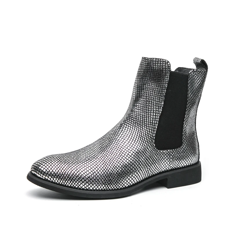

Men's new high top leather shoes, fashionable outdoor boots, men's motorcycle shoes