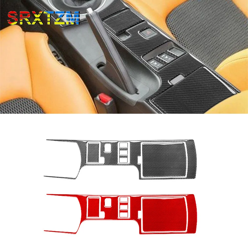 

Car Styling Center Console Storage Box Cover Panel Stickers Trim For NISSAN 350Z Z33 2003-2005 Carbon Fiber Auto Accessories