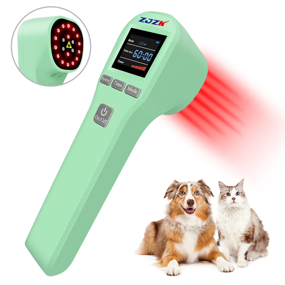 Oto Instituts Home Light Device, Appareil de physiothérapie pour animaux de compagnie et humains, Sports, Entorse, Blessures, Guérison, 650nm * 16diodes + 808nm * 4diodes