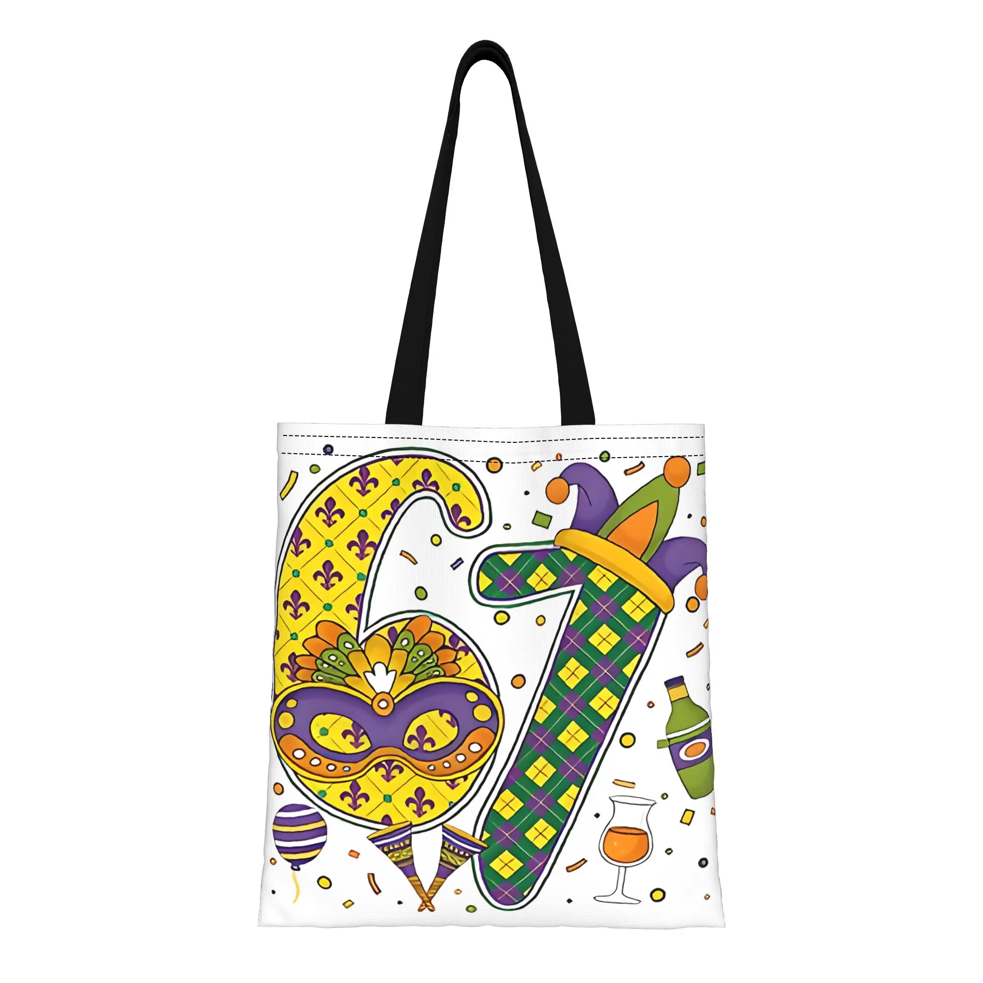 

Сумка-тоут Mardi Gras (1 шт.) с фиксированными плечевыми ремнями, без подкладки, без застежки, вместительная, универсальная.