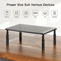 1pc/2pcs Monitor Stand, Monitor Stand Riser 3 Height Adjustable, Monitor Riser with Airflow Vents, Laptop Stand for Desk, Laptop Riser, Desk Organizer for Monitor, Laptop, PC, Printer 8