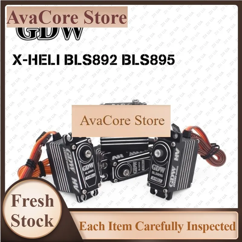 AvaCoreBLS895HV BLS892HV 26KG Torque Full Metal High Speed Brushless Standard Digital Servo Suitable For X7/KDS7.2/SAB700 Helico