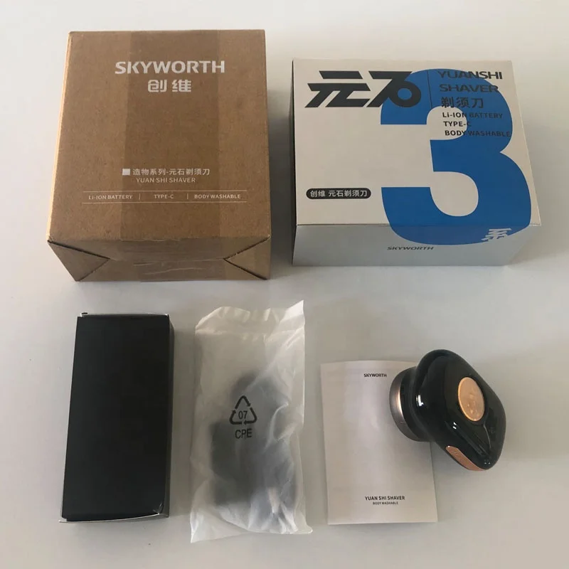 Barbeador elétrico recarregável usb ipx7 para homens, mini navalha de bolso, uso molhado e seco, aparador de barba lavável ipx7