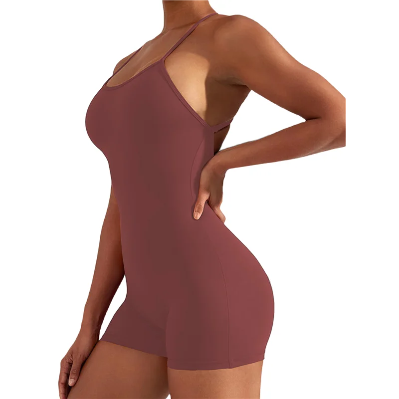 

CYL-комбинезоны для контроля живота с открытой спиной для женщин, комбинезоны для тренировок, комбинезоны для йоги без рукавов с V-образным вырезом на спине