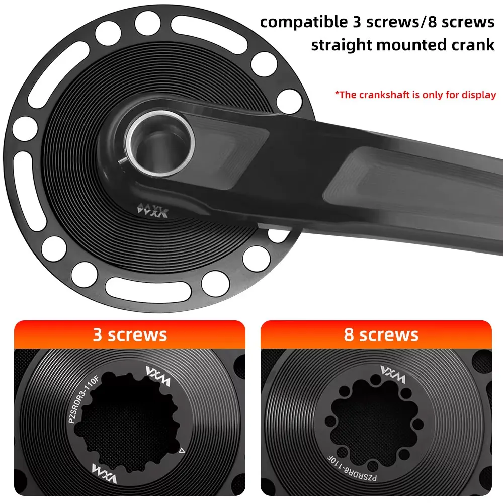VXM 3 Bolts Direct Mount Converter 8 Bolt Bicycle Crank Adapter 110BCD Road Bike 4 Claw 5 Screws Chainring Converter for Sram GX