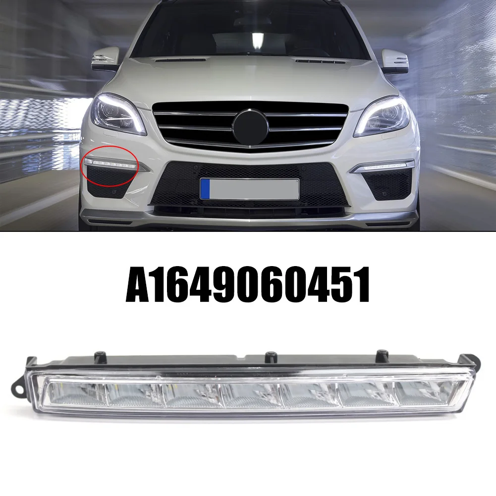 

Светодиодные дневные ходовые огни, правая противотуманная фара для Mercedes-Benz-X166 X164 W166, быстрая установка, автомобильные аксессуары