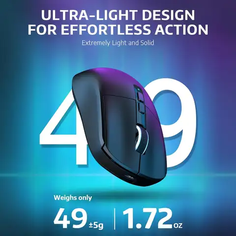 ATTACK SHARK X6 49g Superlight Wireless Gaming Mouse Magnetic RGB Charging Base Ultralight Mice PixArt PAW3395 Sensor 26000DPI