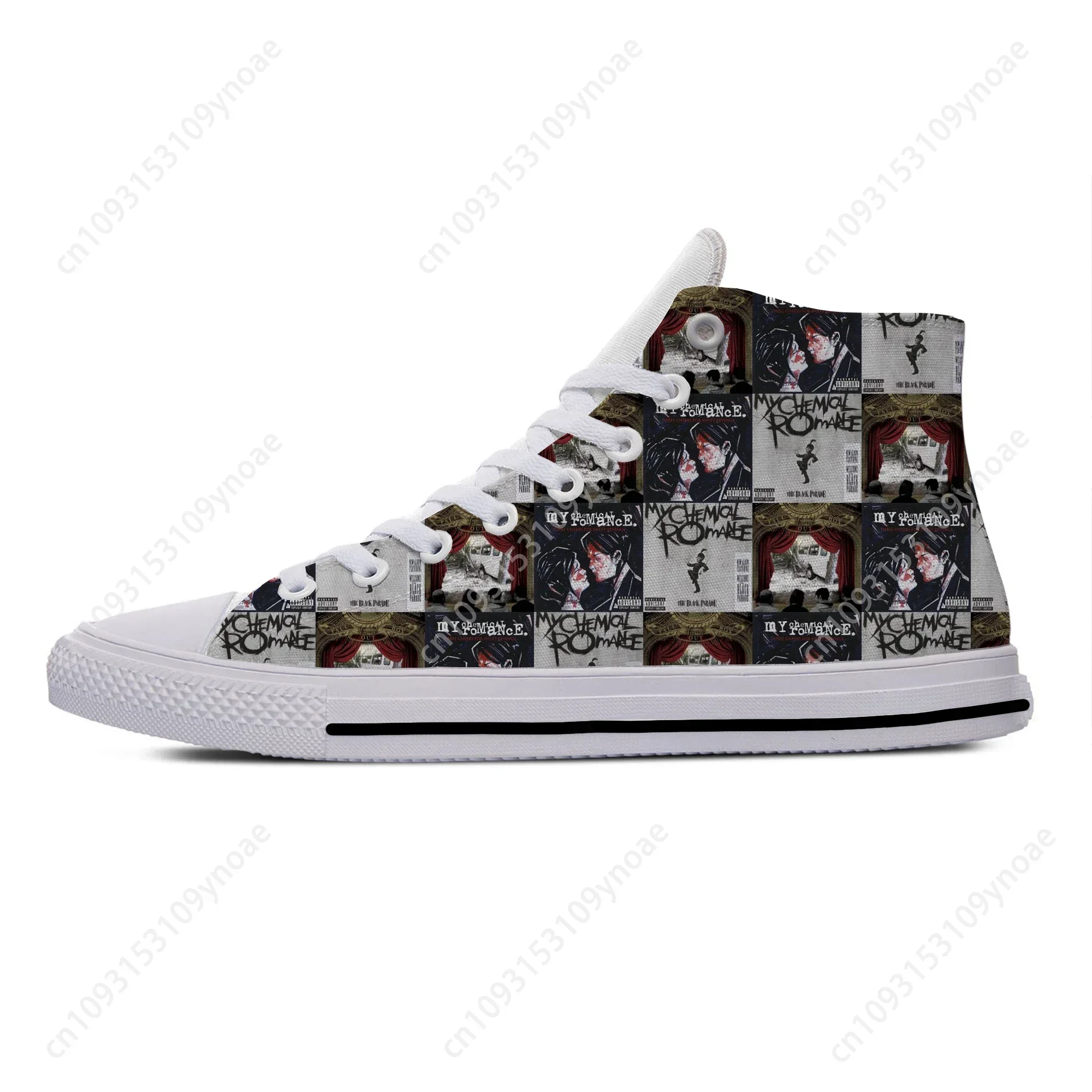 Hot Summer My Chemical Romance MCR Rock Band Funny Casual Shoes High Top Lightweight Men Women Sneakers Breathable Board Shoes