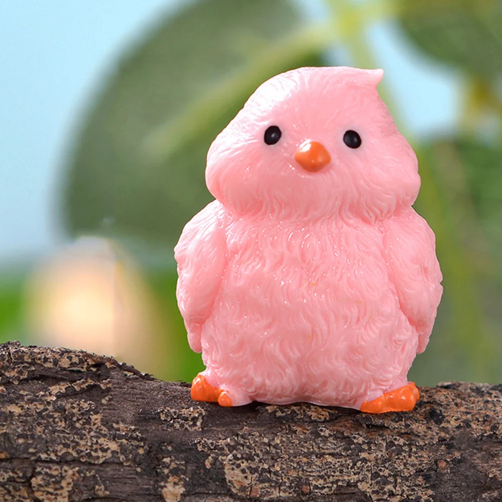 

14pcs Colorful Birds Pot Decoration Resin Figurines Miniature Realistic Garden Landscaping Statues Pink Yellow Purple Green
