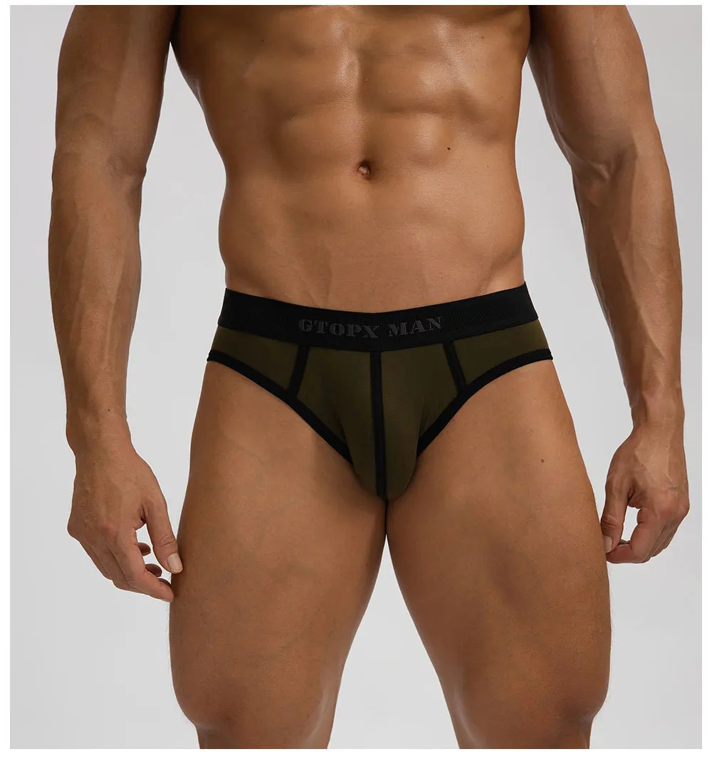 GTOPX comfortable low-rise cotton briefs for men, cross-border one-piece summer student underwear GT241