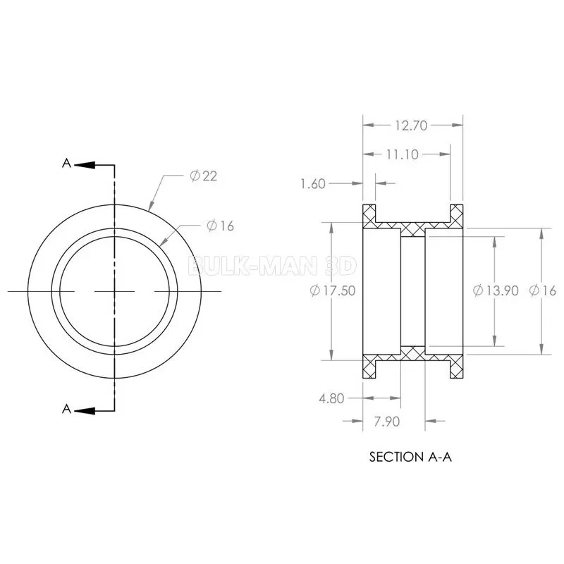 10Sets/Lot Openbuilds Delrin POM Smooth Idler Pulley Wheel Kit for V-Slot Linear Rail Aluminum Profile 3D Printer Parts