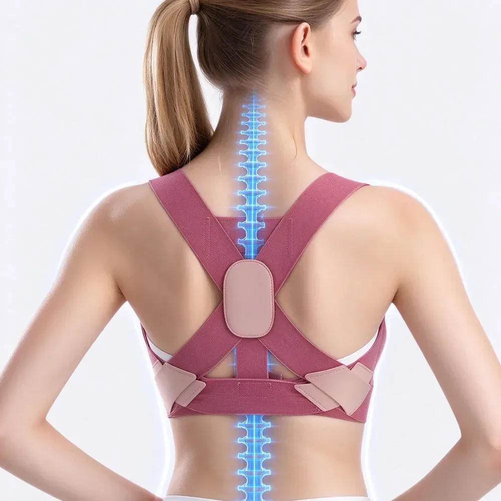 Widened Strap Posture Corrector for Women,Upper Back Support Brace,Invisible Wear Spine Straightener to Correct Rounded Shoulder
