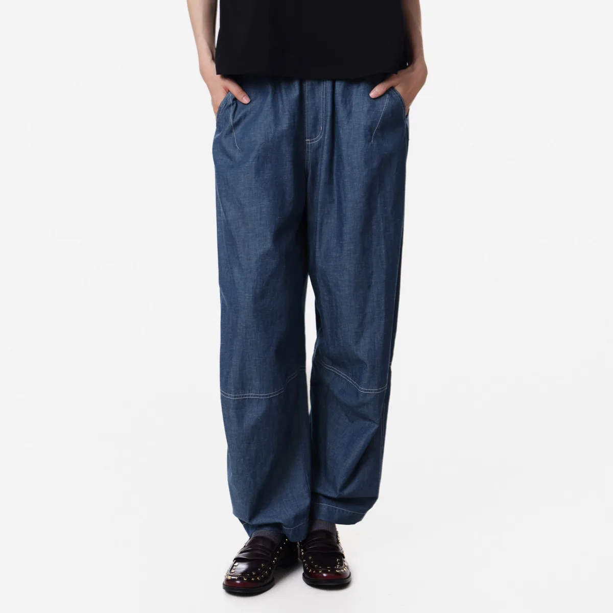 

Повседневные джинсовые брюки MOVEUP прямого кроя, летняя новинка 2026, свободные, с эластичным поясом, с множеством карманов, для повседневной носки, женские 3ELX40304