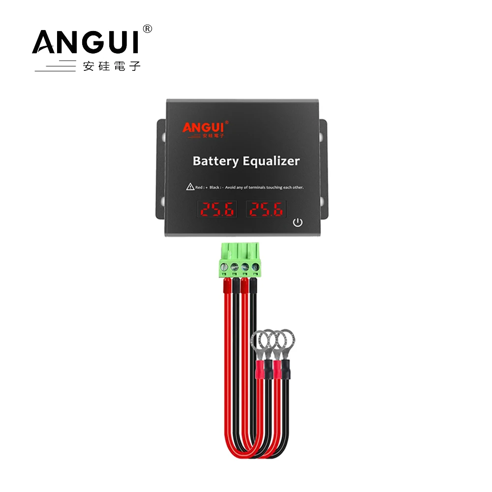 ANGUI KBM202S 2 x 24V Batterij Actieve Equalizer 48V Batterij Balancer 2S LED Display Loodzuur Gel Batterijen Serie Actieve NCM
