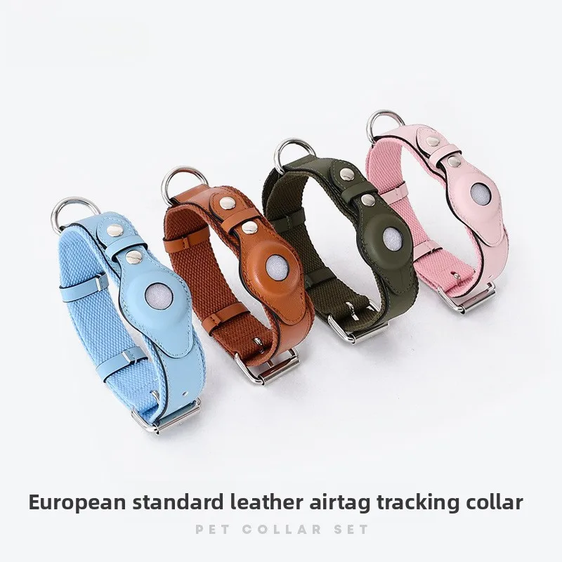

2026 New Premium AirTag Dog Collar, GPS Tracker Anti-Lost Pet Safety Accessories for Medium Large Dogs