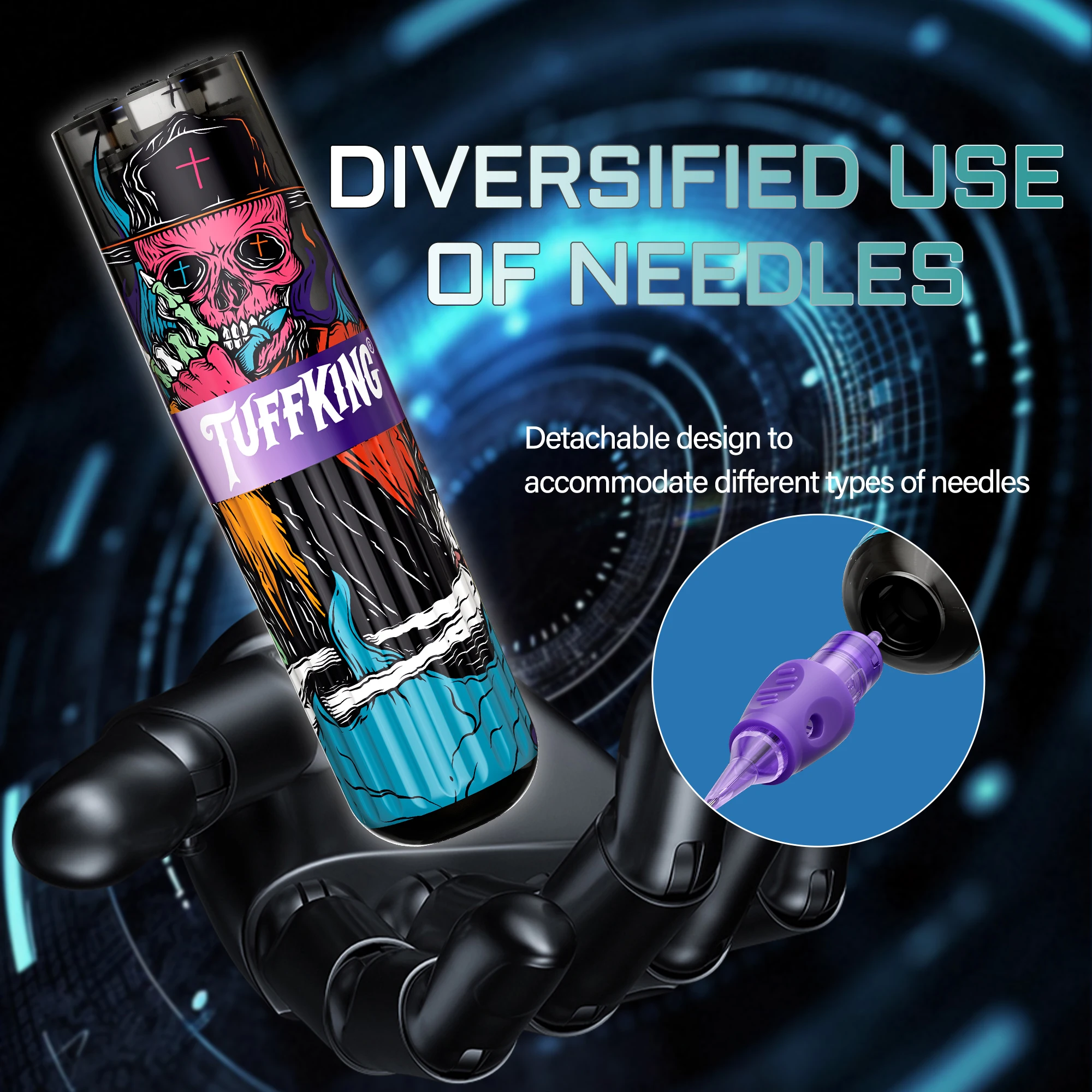 Popular Tuffking Tattoo Set Punk Style Liquid Free Professional