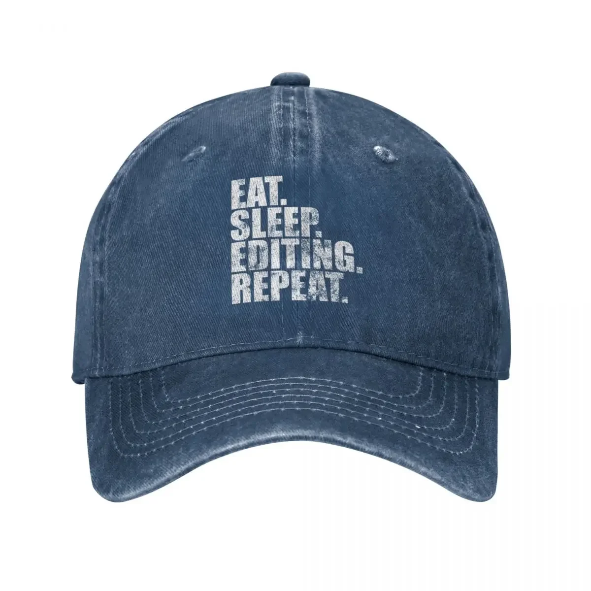 Editing Eat Sleep Editing Repeat Baseball Cap Ball Cap New Hat Cap Men'S Women'S