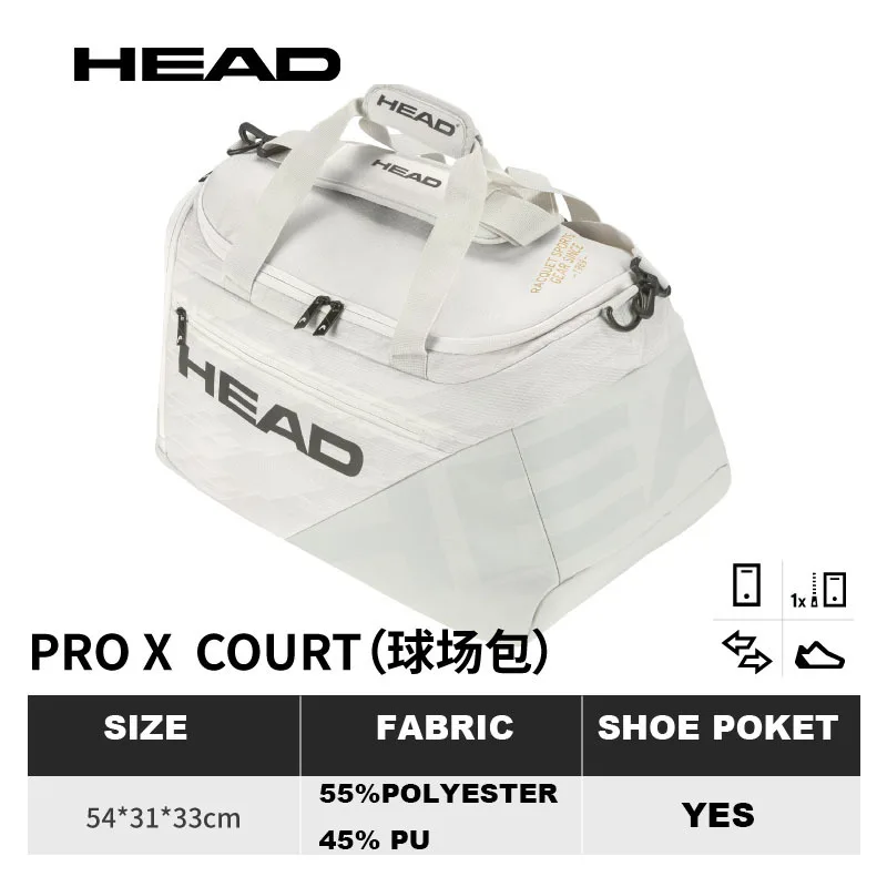 HEAD Tennis Bag Djokovic Tennis Tote Bag Large Capacity Sports