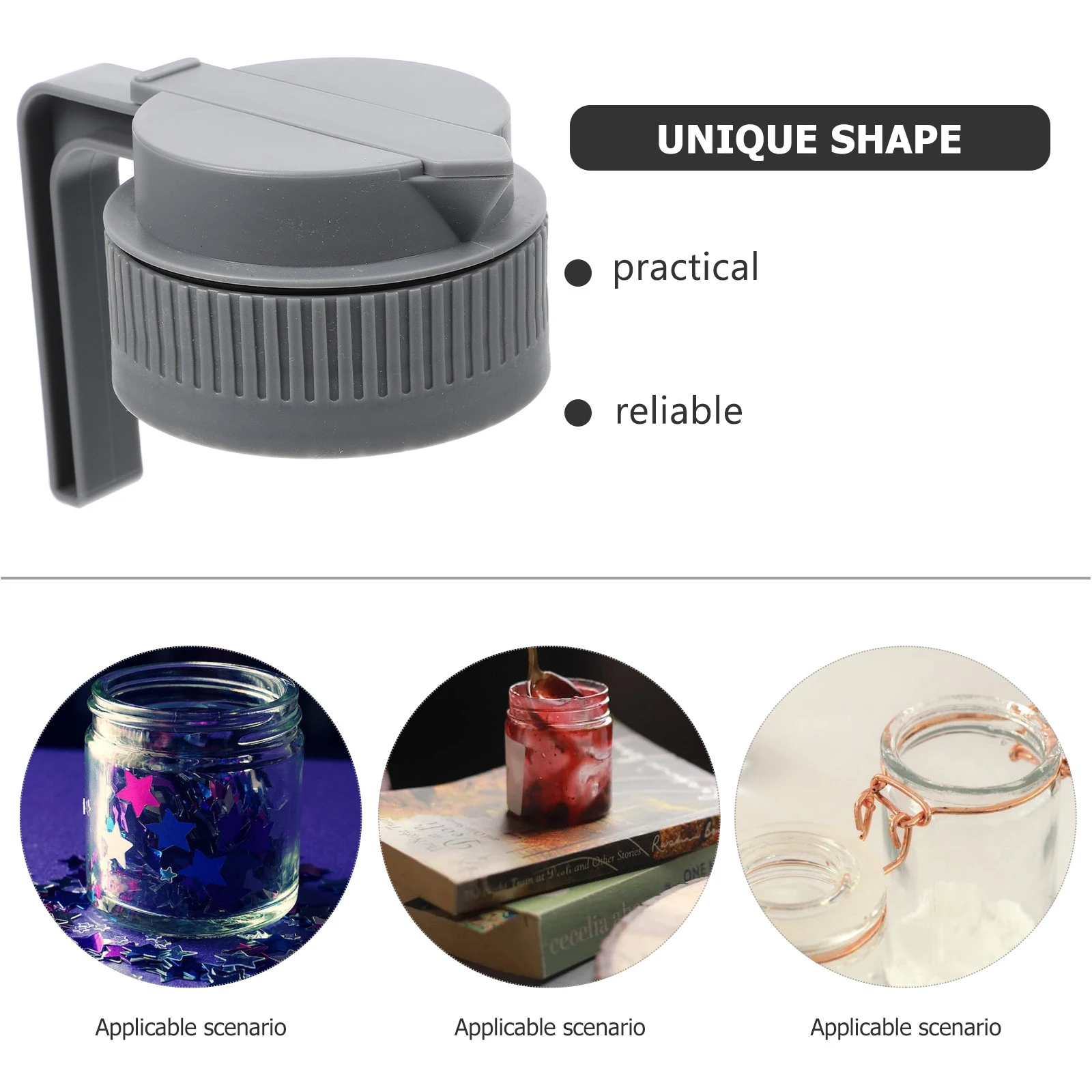 

Mason Jar Lid H Leak Proof Cover for Wide Mouth Jars Bottle Protector Easy Pouring Clean Dry Storage Brewing Lightweight