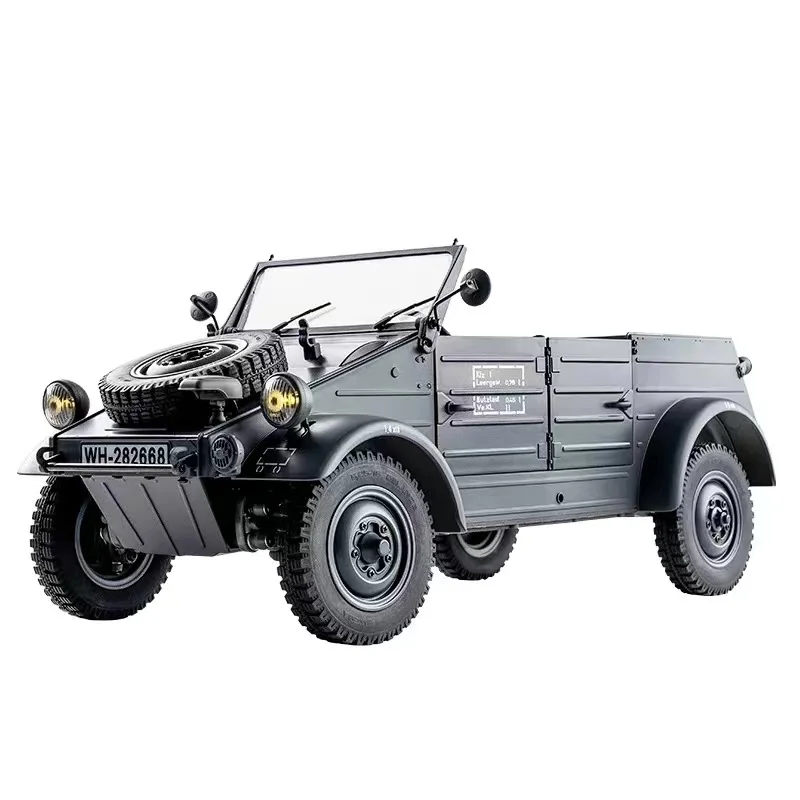 1:12 samochodu FMSRC typep82 Kubelwagen Model elektryczny z napędem na cztery koła o zmiennej prędkości Retro pojazd wwi dla dzieci zabawki dla