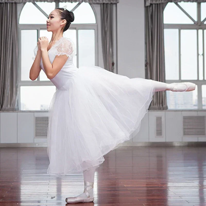 Ballet Dance Costumes Adults Professional Tutu Ballet Swan Lake Costumes Girls Ballet Tutu Skirt Puff White Classic Dress