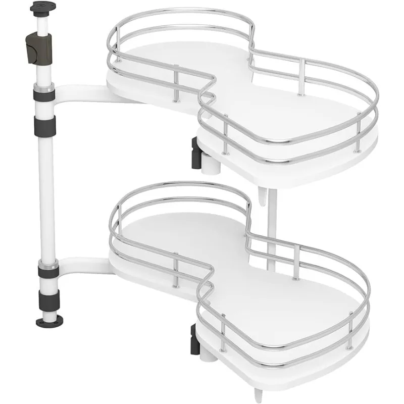 

Right Swing Pull Out Organizer for 32" Blind Corner Kitchen Cabinet, 2 Tiers Swing Tray, Soft Close, Right Handed Open