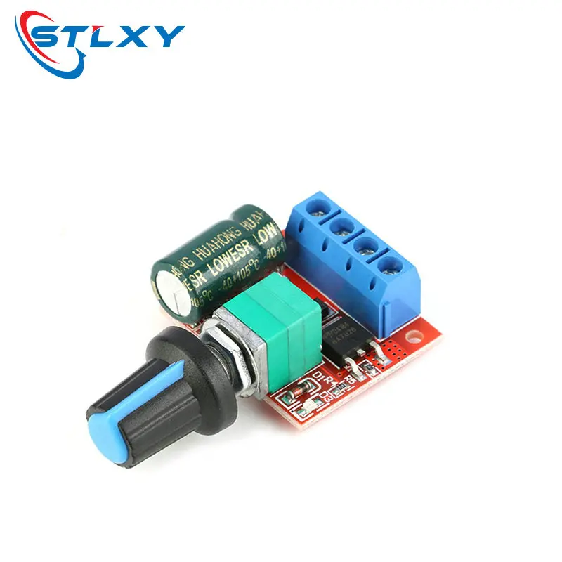 5Pcs Mini DC-DC 4.5V-35V 5A 90W PWM DC Motor Speed Controller Module Speed Regulator Control Adjust Board Switch 12V 24V PN35