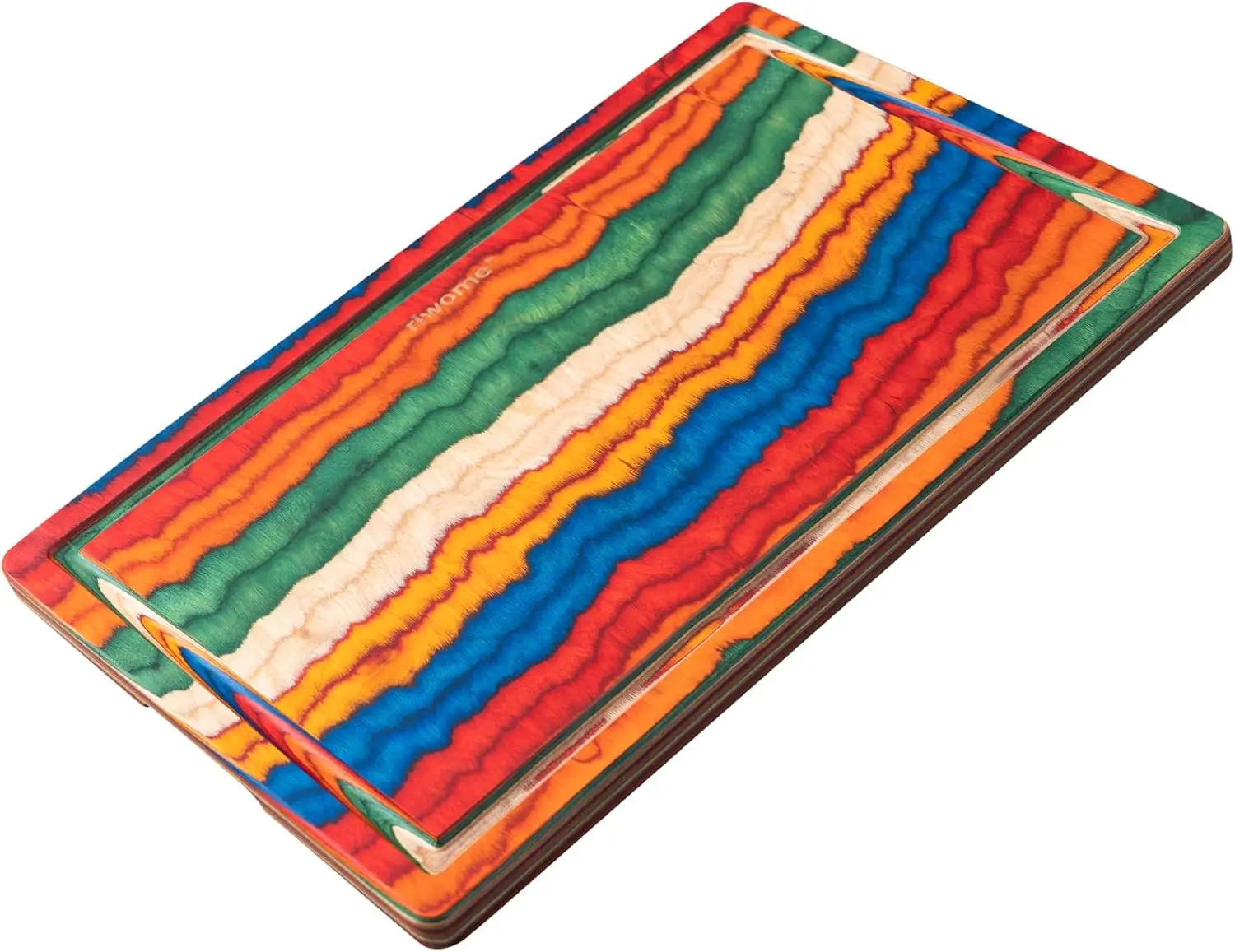 

Wooden Cutting Board for Kitchen Meal Prep & Serving -with Deep Juice Groove Side Handles - Charcuterie & Chopping Butch