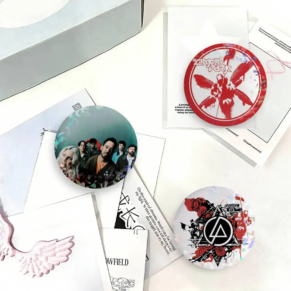 Rock Band L-Linkin P-park Laser Badge Creative Brooches Backpack Accessories Make Great Gifts For Friends Children