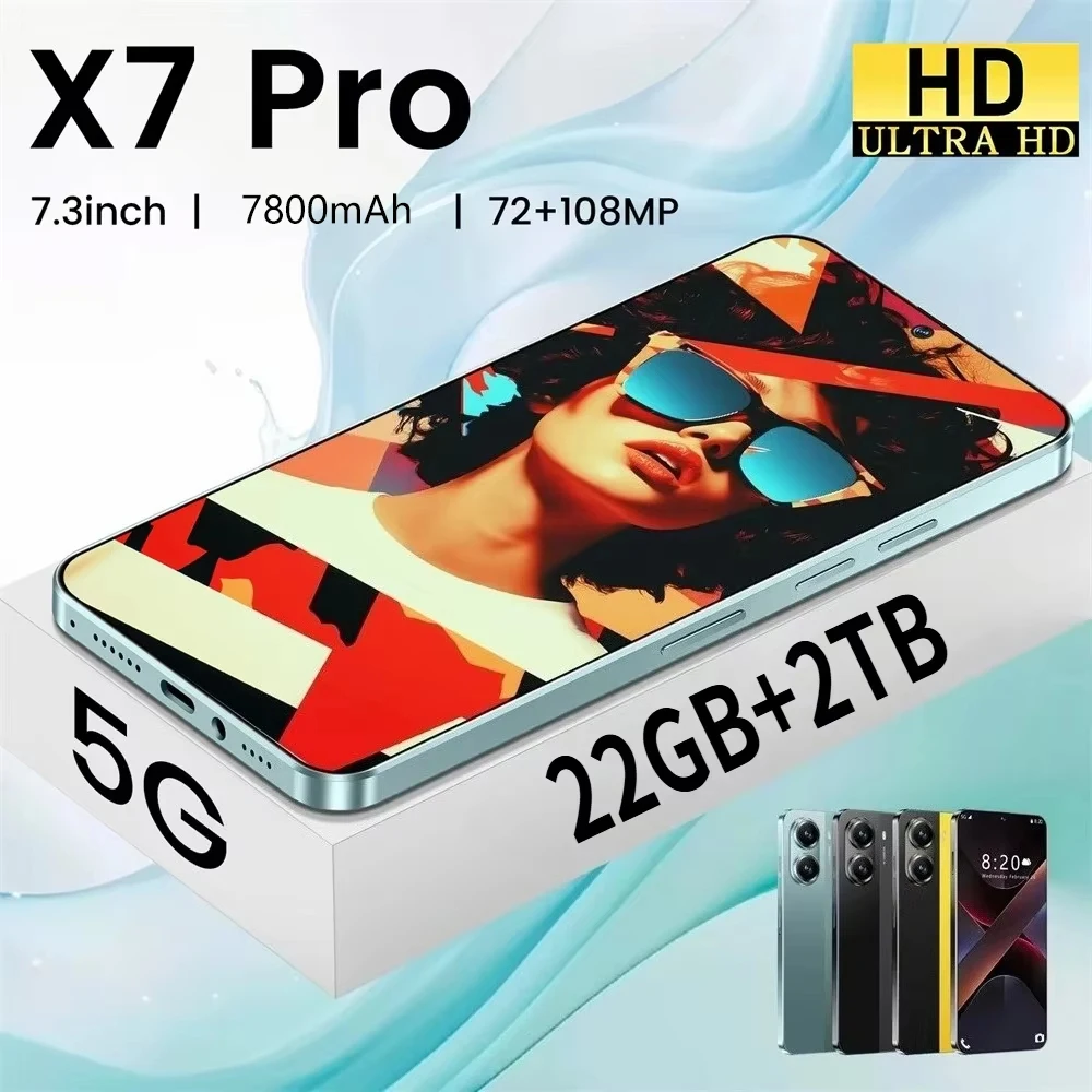 

2025 НОВЫЙ планшетный ПК X7 PRO, оригинальная глобальная версия, 16 ГБ + 1 ТБ, двойная карта Smart 5G, 7800 мАч, Android15, функциональная вкладка распознавания лиц