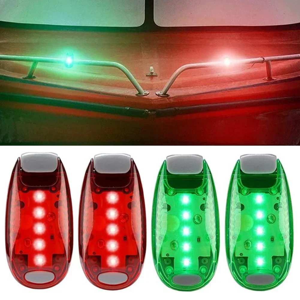 2Pcs/4Pcs LED Lights Stern Boats Starboard Lights Red Green Boat Navigation Boats Kayak Electrical Lighting Car Accessories