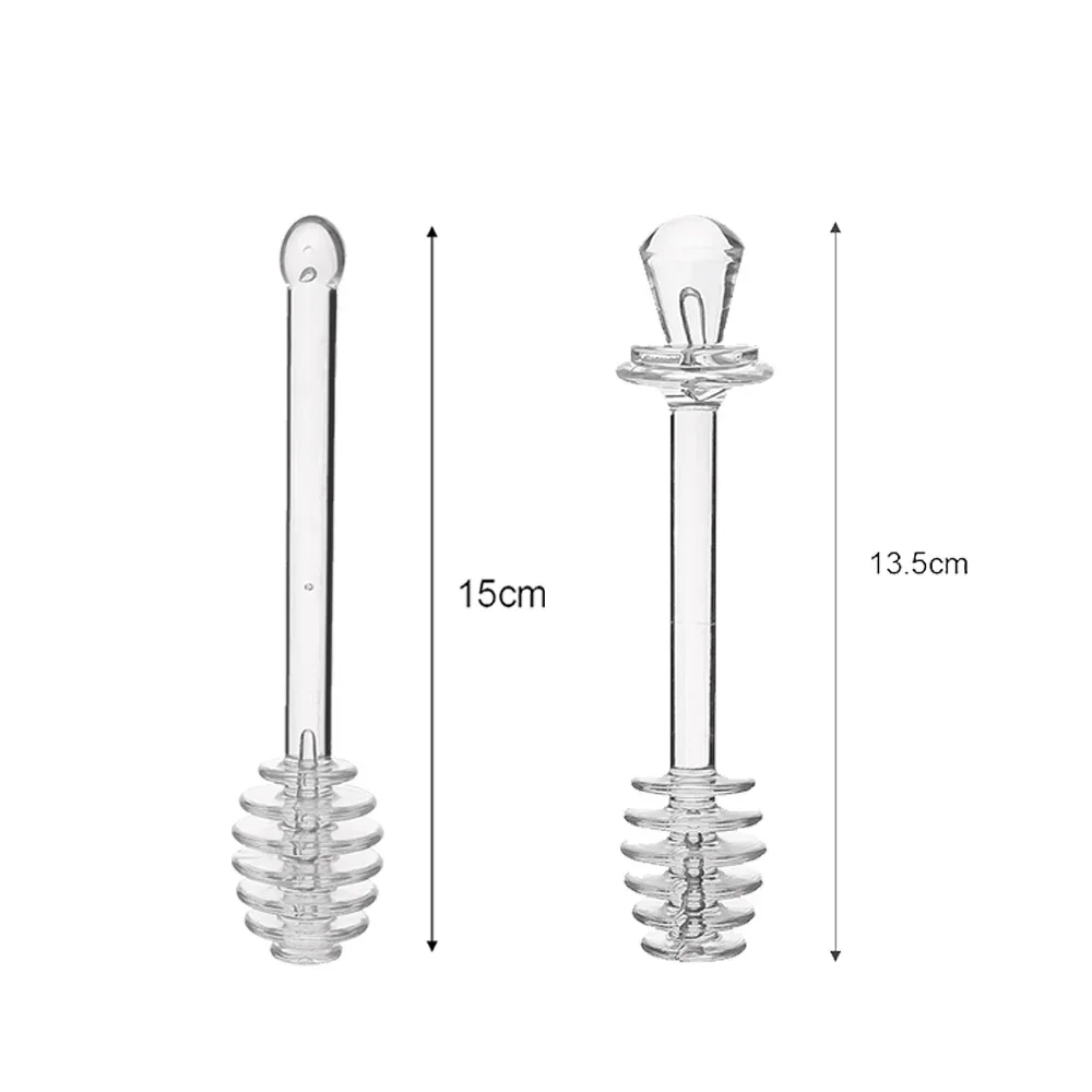 8-1 шт. палочки для перемешивания меда, прозора скляна ложка для соуса, варенья, кофе, молоко, инструменты для перемешивания, многоразовые кухонные