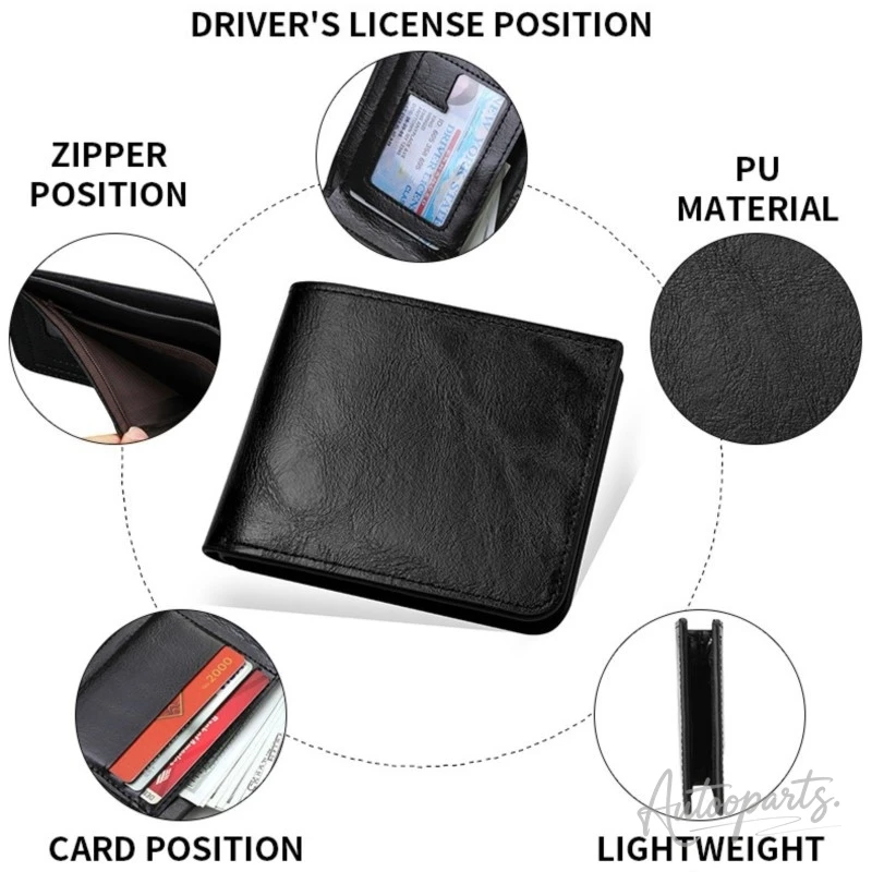 Leather Moto Car Driver License Bag Credit Card Document Wallet For Jaguar XF XJ XE XK S-Type F-Type X-Type F-Pace I-Pace E-Pace view 2